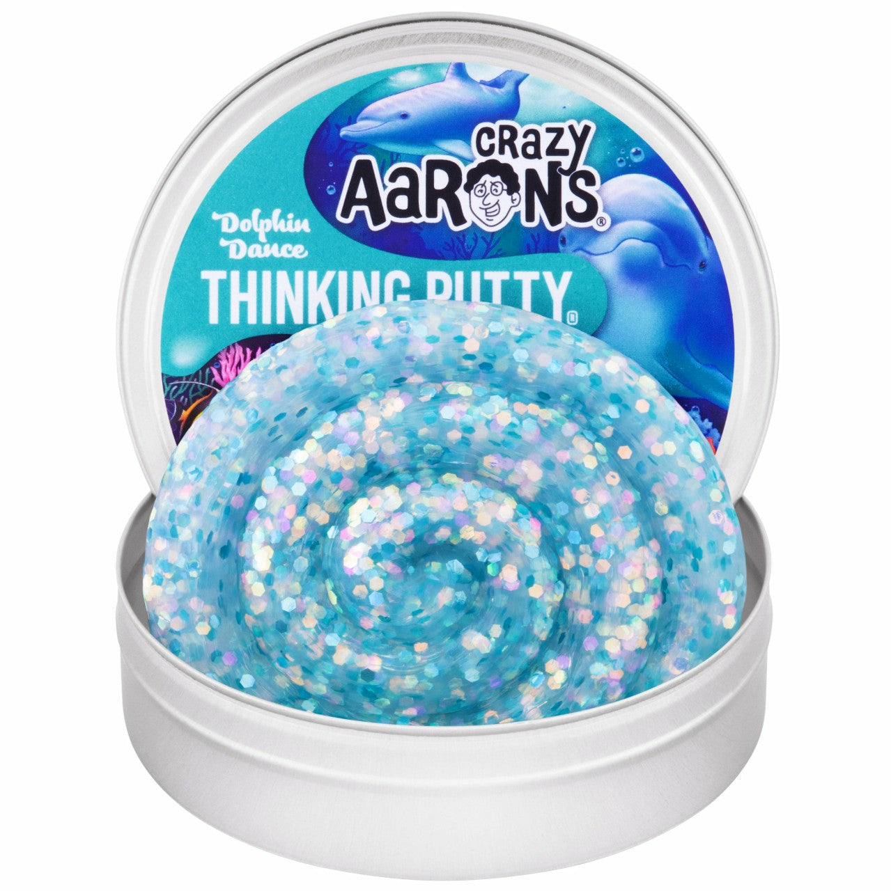 Dolphin Dance - 3.5" Thinking Putty Tin